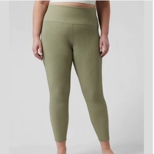 ATHLETA Elation Rib Tight in Shadow Olive